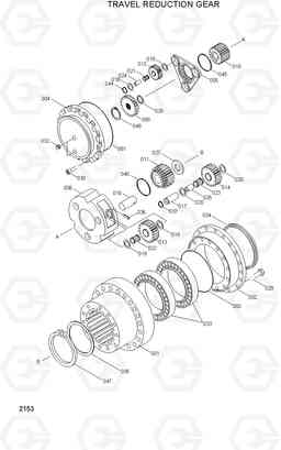 2153 TRAVEL REDUCTION GEAR 33HDLL, Hyundai