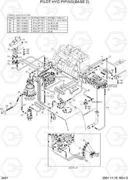 2421 PILOT HYD PIPING(BASE 2) 33HDLL, Hyundai