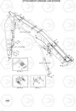 2460 ATTACHMENT GREASE LUB SYSTEM(5.74M) 33HDLL, Hyundai