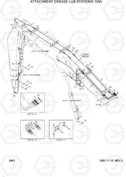 2461 ATTACHMENT GREASE LUB SYSTEM(6.19M) 33HDLL, Hyundai