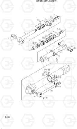 2490 STICK CYLINDER 33HDLL, Hyundai