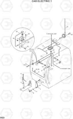 3023 CAB ELECTRIC 1 33HDLL, Hyundai