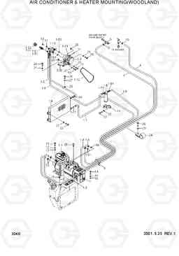 3040 AIR CONDITIONER & HEATER MTG(WOODLAND) 33HDLL, Hyundai