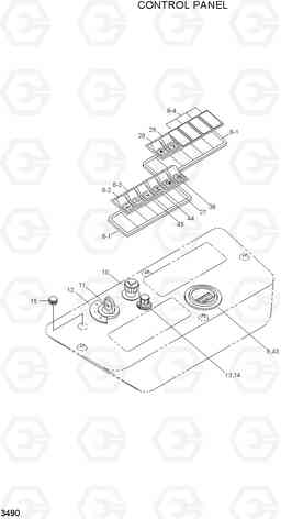 3490 CONTROL PANEL 33HDLL, Hyundai