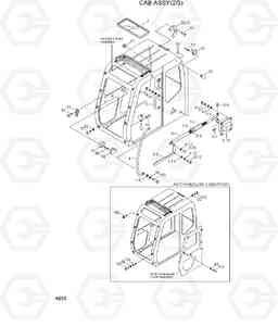 4055 CAB ASSY(2/3) 33HDLL, Hyundai