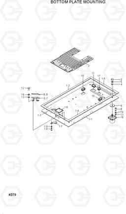 4079 BOTTOM PLATE MOUNTING 33HDLL, Hyundai