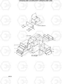 4110 VANDALISM COVER(ANTI VANDALISM CAB) 33HDLL, Hyundai