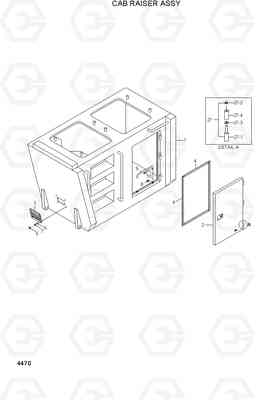 4470 CAB RAISER ASSY 33HDLL, Hyundai