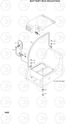 4480 BATTERY BOX MOUNTING 33HDLL, Hyundai