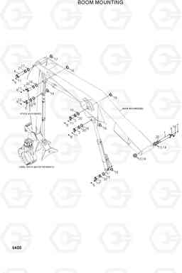 6400 BOOM MOUNTING 33HDLL, Hyundai