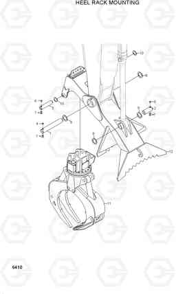 6410 HEEL RACK MOUNTING 1 33HDLL, Hyundai