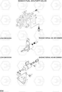 8290 BOSCH FUEL SHUTOFF VALVE 33HDLL, Hyundai