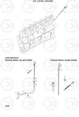 8340 OIL LEVEL GAUGE 33HDLL, Hyundai