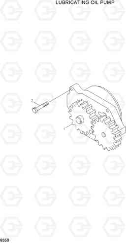 8350 LUBRICATING OIL PUMP 33HDLL, Hyundai