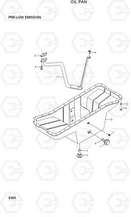 8380 OIL PAN 33HDLL, Hyundai