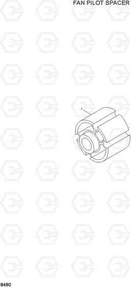 8480 FAN PILOT SPACER 33HDLL, Hyundai
