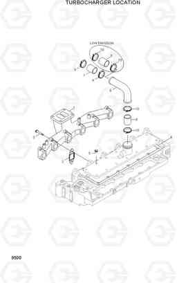 8500 TURBOCHARGER LOCATION 33HDLL, Hyundai