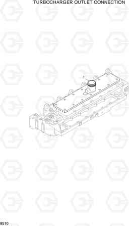 8510 TURBOCHARGER OUTLET CONNECTION 33HDLL, Hyundai