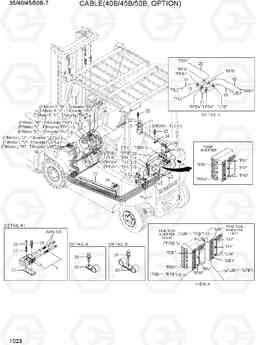 1023 CABLE(40B/45B/50B, OPTION) 35B/40B/45B/50B-7, Hyundai