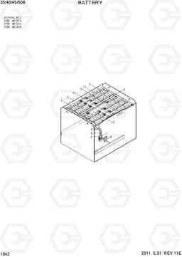 1042 BATTERY(40/45/50B) 35B/40B/45B/50B-7, Hyundai