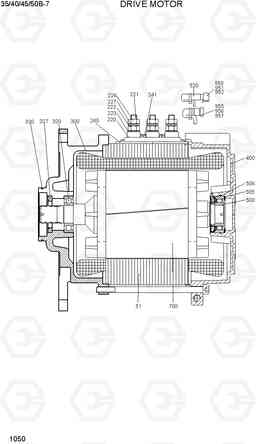 1050 DRIVE MOTOR 35B/40B/45B/50B-7, Hyundai