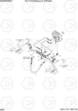 2040 TILT HYDRAULIC PIPING 35B/40B/45B/50B-7, Hyundai