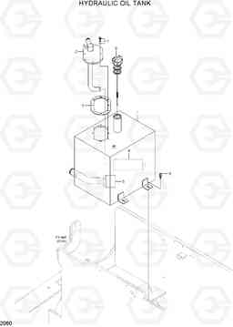 2060 HYDRAULIC OIL TANK 35B/40B/45B/50B-7, Hyundai