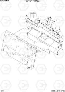 6020 OUTER PANEL 1 35B/40B/45B/50B-7, Hyundai