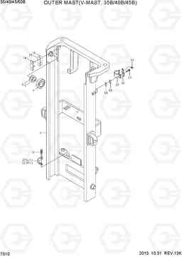 7010 OUTER MAST(V-MAST, 35B/40B/45B) 35B/40B/45B/50B-7, Hyundai