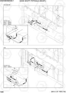 7080 SIDE SHIFT PIPING(V-MAST) 35B/40B/45B/50B-7, Hyundai