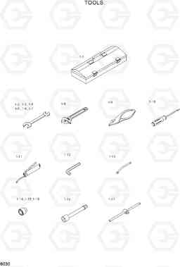 8030 TOOLS 35B/40B/45B/50B-7, Hyundai