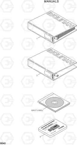 8040 MANUALS 35B/40B/45B/50B-7, Hyundai