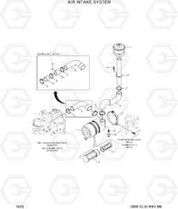 1020 AIR INTAKE SYSTEM 35D/40D/45D-7, Hyundai