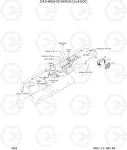 2040 DASHBOARD HARNESS(-#1000) 35D/40D/45D-7, Hyundai