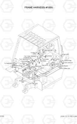 2050 FRAME HARNESS(-#1000) 35D/40D/45D-7, Hyundai