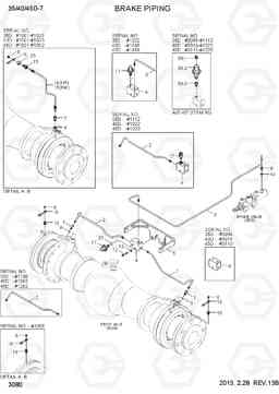 3080 BRAKE PIPING 35D/40D/45D-7, Hyundai