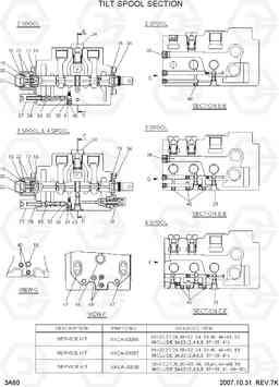 3A60 TILT SPOOL SECTION 35D/40D/45D-7, Hyundai