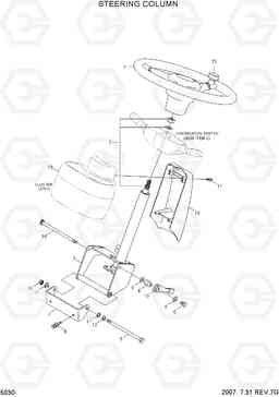 5030 STEERING COLUMN 35D/40D/45D-7, Hyundai