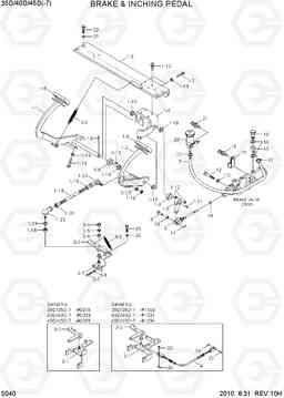 5040 BRAKE & INCHING PEDAL 35D/40D/45D-7, Hyundai