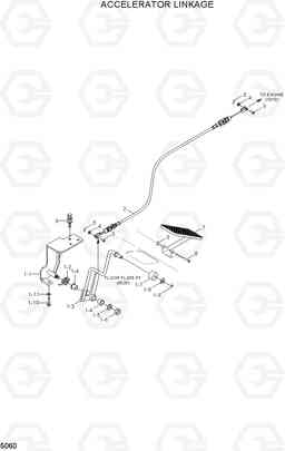 5060 ACCELERATOR LINKAGE 35D/40D/45D-7, Hyundai