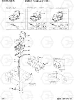 6031 OUTER PANEL 2(#1001-) 35D/40D/45D-7, Hyundai