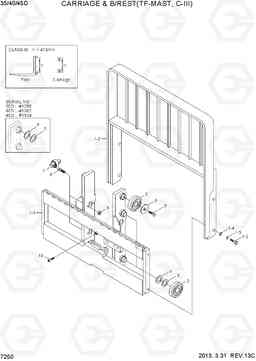 7250 CARRIAGE & B/REST (TF-MAST,C-III) 35D/40D/45D-7, Hyundai