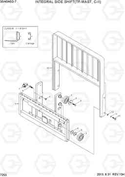 7253 INTEGRAL SIDE SHIFT(TF-MAST, C-III) 35D/40D/45D-7, Hyundai
