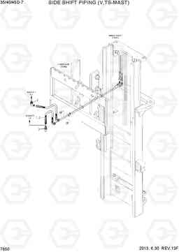 7650 SIDE SHIFT PIPING (V,TS-MAST) 35D/40D/45D-7, Hyundai