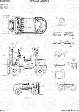 8020 DECAL (ENGLISH) 35D/40D/45D-7, Hyundai