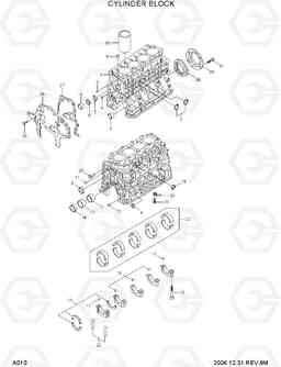 A010 CYLINDER BLOCK 35D/40D/45D-7, Hyundai