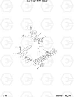 A150 EXHAUST MANIFOLD 35D/40D/45D-7, Hyundai