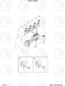 A170 FUEL HOSE 35D/40D/45D-7, Hyundai