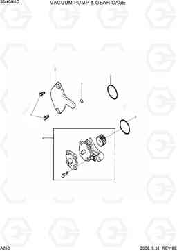 A250 VACUUM PUMP & GEAR CASE 35D/40D/45D-7, Hyundai