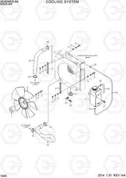 1040 COOLING SYSTEM 35/40/45D-9A,50DA-9A, Hyundai